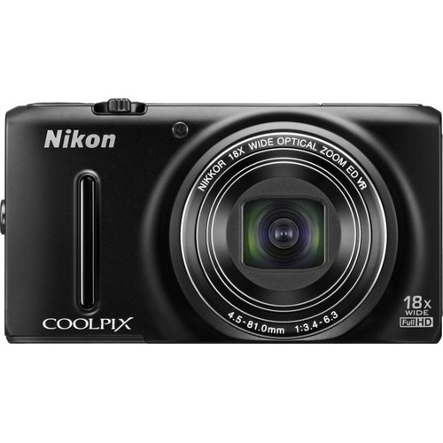 Nikon COOLPIX S9400 18.1 MP 18x Zoom 1080p Digital Camera Factory Refurbished - Black