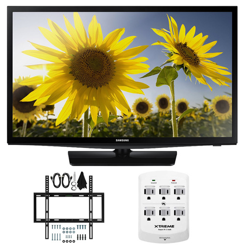 Samsung UN24H4500 - 24-inch HD 720p Smart LED TV CMR 120 Plus Mount & Hook-Up Bundle