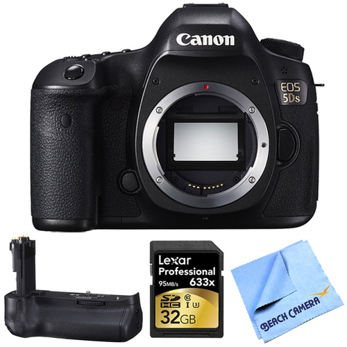 Canon EOS 5DS 50.6MP Digital SLR Camera (Body Only) Grip Bundle