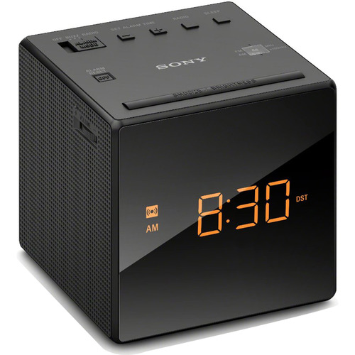 Sony Alarm Clock with FM/AM Radio, Black (ICF-C1BLACK) - OPEN BOX