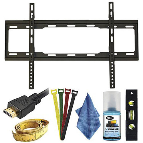 Xtreme 7pc Ultra Slim Fixed TV Wall Mount kit for TVs 37-70 inches