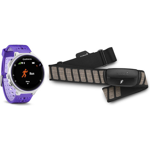 Garmin Forerunner 230 GPS Running Watch w/ Chest Strap HRM (Purple) 010-03717-43