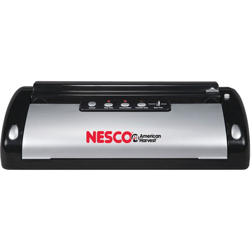 Nesco 130 Watt, Black & Silver Food Sealer w/Bag Cutter (VS-02)