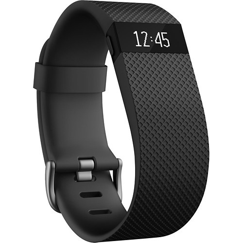 Fitbit Charge HR Wireless Activity Wristband, Black, Small - OPEN BOX