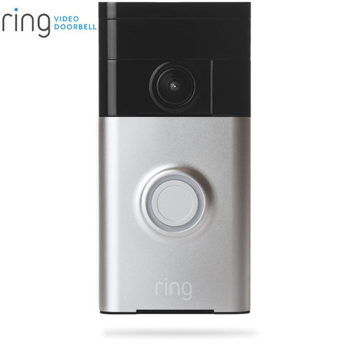 Ring Video Doorbell Wi-Fi Enabled Smartphone Compatible (Satin Nickel)