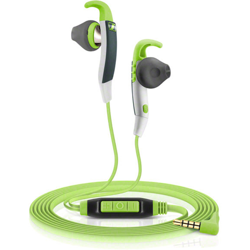 Sennheiser MX 686G Sports Earbud Headphones w/ Controls for Android Smartphones Green/Grey