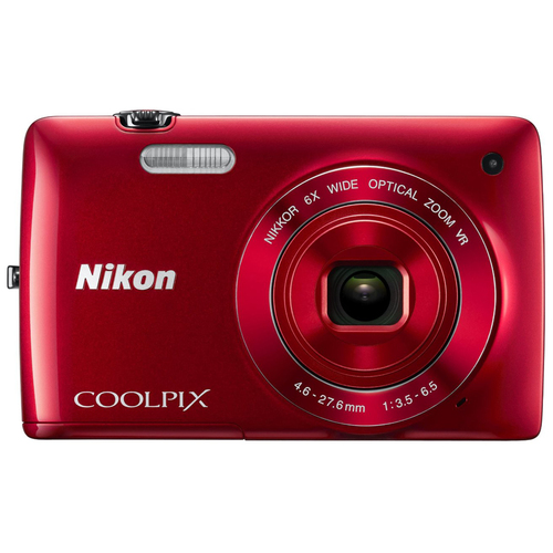 Nikon COOLPIX S4300 16MP Digital Camera with 3-inch Touchscreen (Red) Refurbished