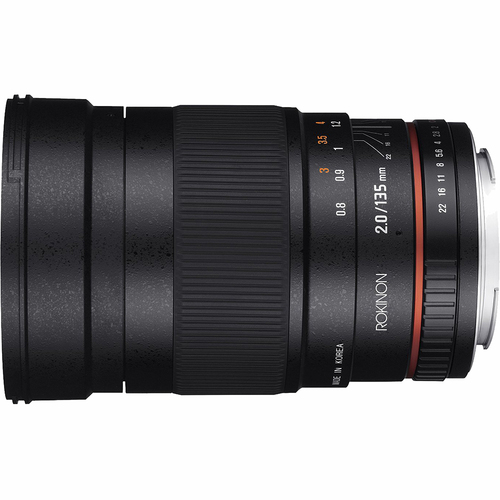 Rokinon 135mm F2.0 ED UMC Telephoto Lens for Canon DSLR - OPEN BOX