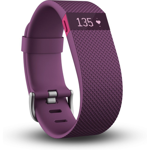 Fitbit Charge HR Wireless Activity Wristband, Plum, Large - OPEN BOX