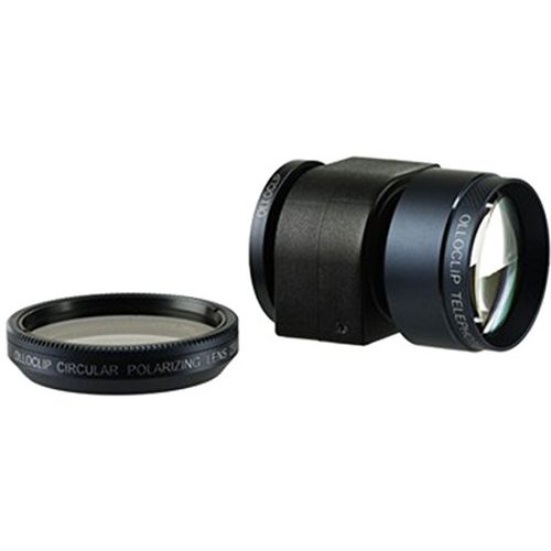 Olloclip Telephoto Lens + Circular Polarizer for iPhone 4/4S (Black) - OPEN BOX