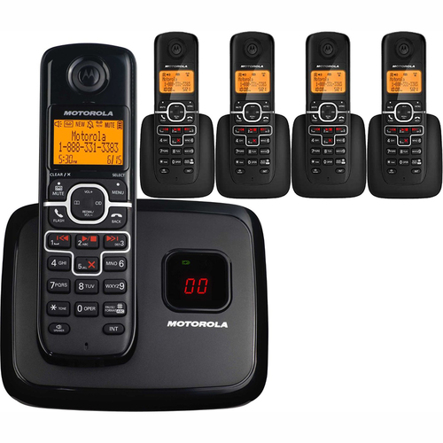 Motorola L705 5-handset Dect 6.0 Cordless Phone with Caller Id & Digital  - OPEN BOX