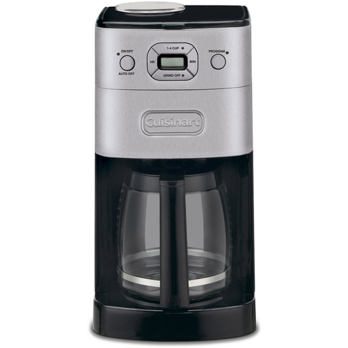 Cuisinart Refurbished DGB-625BC Grind-and-Brew 12-Cup Automatic Coffeemaker, Brushed Metal