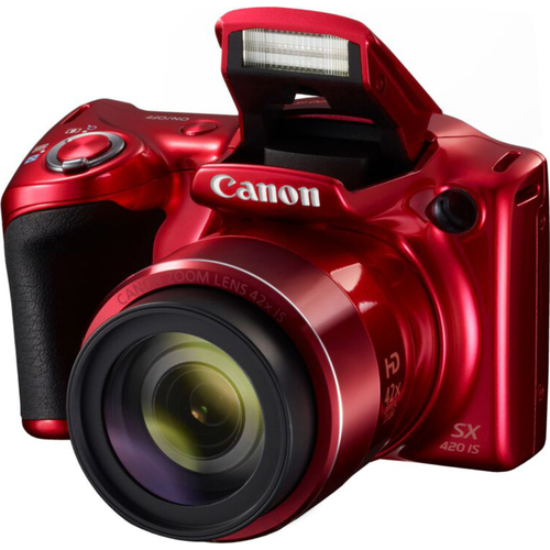Canon PowerShot SX420 IS 20MP Digital Camera w/ 42x Optical Zoom + Wi-Fi - Red