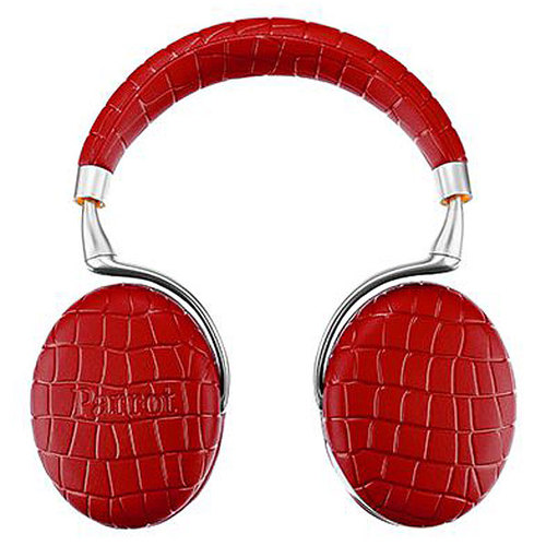 Parrot Zik 3 Wireless Bluetooth Headphones w/ Wireless Charger (Red Croc)