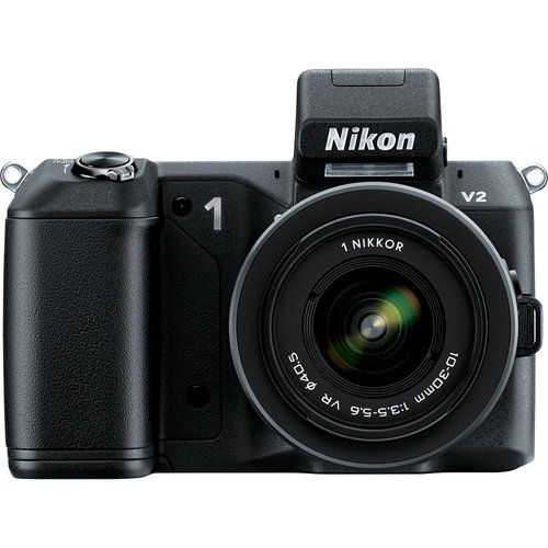 Nikon 1 V2 14.2 MP Digital Camera w/ 10-100mm VR 1 NIKKOR Lens (Black) - Refurbished