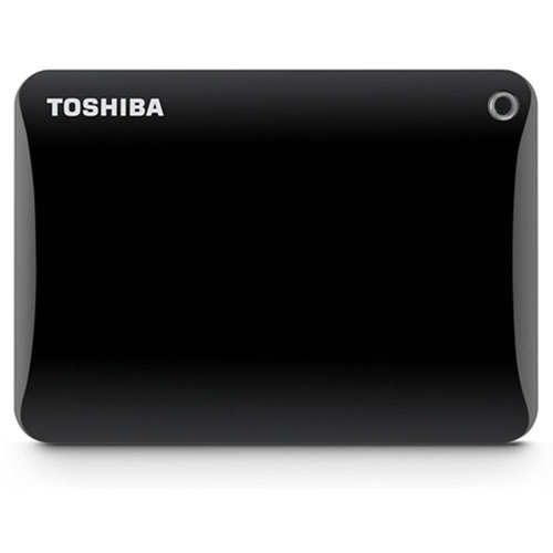 Toshiba Canvio Connect II 2TB Portable Hard Drive, Black (HDTC820XK3C1)