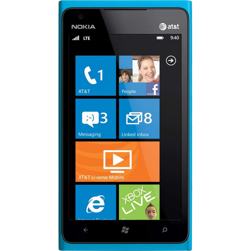 Nokia Lumia 900 16GB Blue Unlocked Smartphone Blue 4G AT&T or any GSM - OPEN BOX