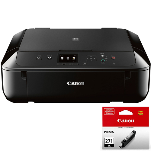 Canon PIXMA MG5720 Wireless Inkjet All-In-One Printer w/ CLI-271 Black Ink Bundle