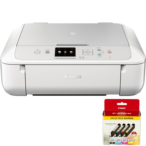 Canon PIXMA MG5720 Wireless Inkjet All-In-One Printer w/ 4 Color Value Pack Bundle