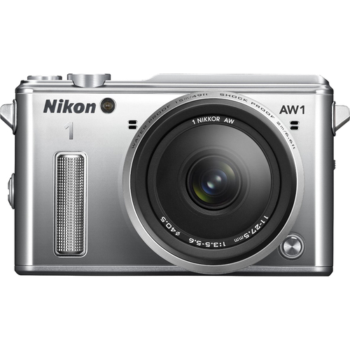 Nikon 1 AW1 14.2MP Shock Waterproof Digital Camera w/ 11-27.5mm Lens (Silver) REFURB