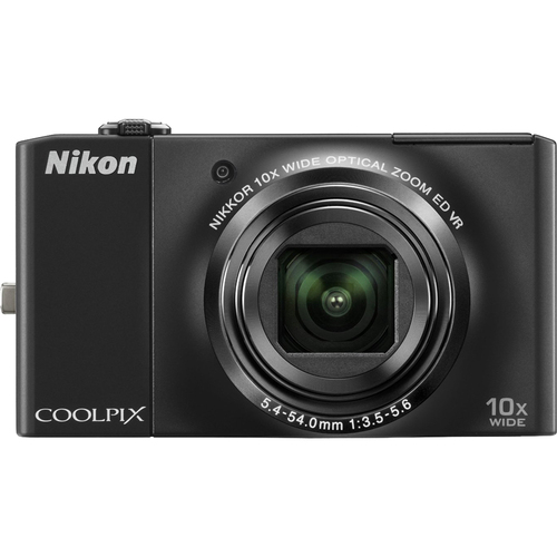 Nikon COOLPIX S8000 14.2 Megapixel Digital Camera (Black) Manufacturer Refurbished