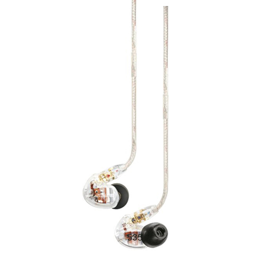 Shure SE535 Sound Isolating Triple Driver Earphone with Detachable Cable (Clear)