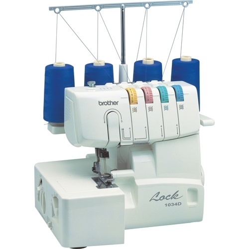 Brother 3 or 4 Thread Serger with Easy Lay In Threading with Differential Feed - 1034D