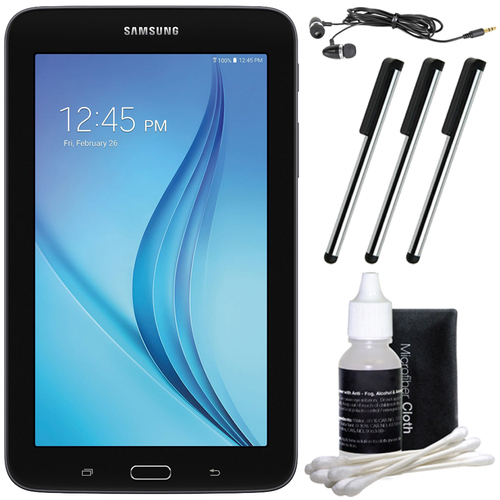 Samsung Galaxy Tab E Lite 7.0` 8GB (Wi-Fi) Black Accessory Bundle
