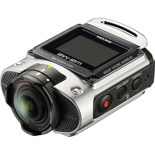 Ricoh WG-M2 Compact Waterproof Wi-Fi Full HD 4K Action Silver Digital Camera Kit