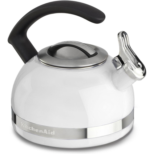 KitchenAid 2.0-Quart Kettle with C Handle and Trim Band in White - KTEN20CBWH