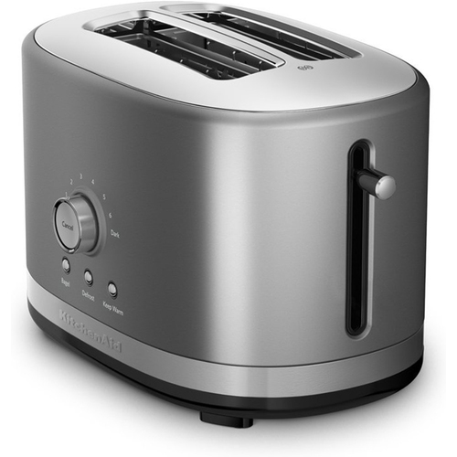 KitchenAid 2-Slice Toaster with High Lift Lever in Contour Silver - KMT2116CU