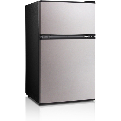 Midea 3.1 Cubic Feet Reversible Door Refrigerator in Stainless Steel - WHD-113FSS1
