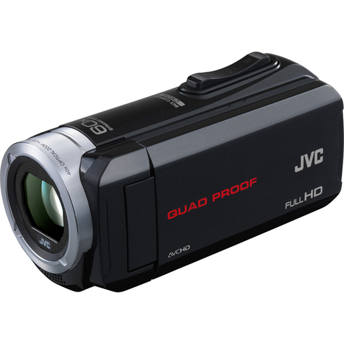 JVC GZ-R10B Quad Proof Blk 2.5 MP 40x Dynamic Zoom 60x Digital Zoom HD - OPEN BOX