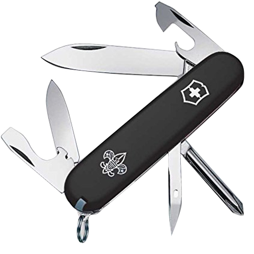 Victorinox Swiss Army Tinker Black Boy Scout Collection Knife, 91mm