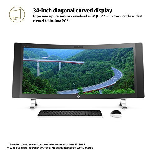 Hewlett Packard ENVY 34-a010 34`  i5-6400T Curved All-in-One Desktop - Manufacturer Refurbished
