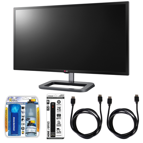 LG IPS Digital Cinema 4K Monitor 31` 4K Display w/ Hook-up Bundle