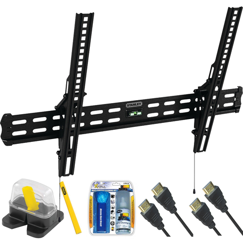 Stanley Medium Tilt TV Mount & Set Up Kit for 32`-60` TVs up to 55LB - TMR-105T