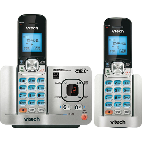 Vtech 2 Handset Phone Connect to Cell Answering System with Caller ID - OPEN BOX