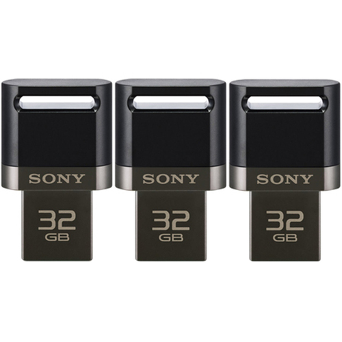 Sony 3-Pack 32GB USB 3.0 Flash Drive for Smartphone and Tablets (96GB Total)