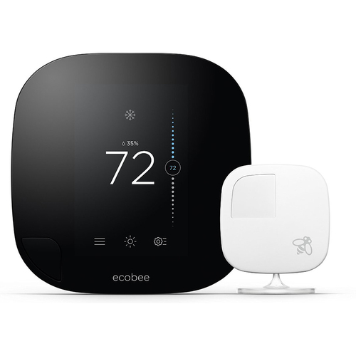 Ecobee Smarter Wi-Fi Thermostat with Remote Sensor - 2nd Generation - OPEN BOX