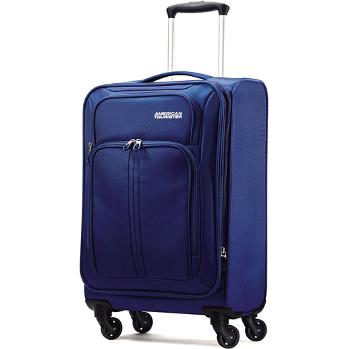 American Tourister Splash Spin LTE 20` Blue Spinner Luggage - OPEN BOX
