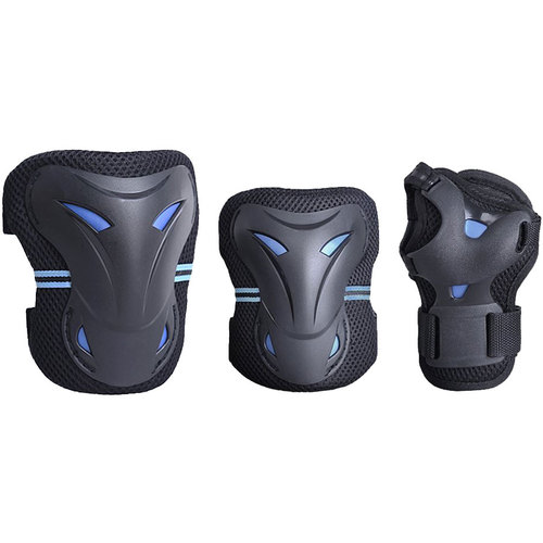 Extreme Speed Multi Sport Protective Gear Knee Pads, Elbow Pads, and Wrist Guards - Teen/Youth