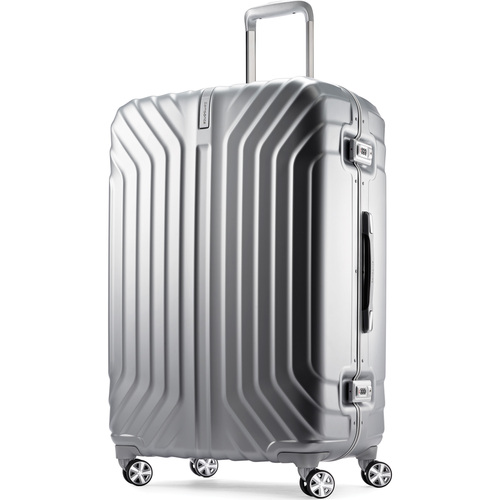 Samsonite Tru-Frame Hard Shell Matte Silver 28` Spinner Suitcase
