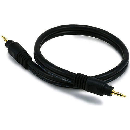Monoprice 1.5 ft Premium 3.5mm Stereo Male to 3.5mm Stereo Male Gold Plated 22AWG Cable