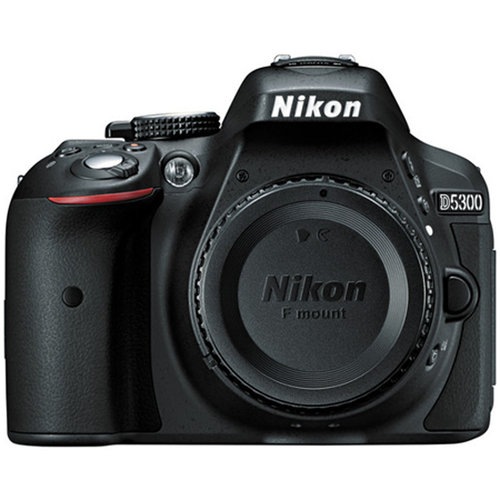 Nikon D5300 DX-Format Digital 24.2 MP SLR Body w/ 3.2` Vari-angle LCD, Wi-Fi REFURB