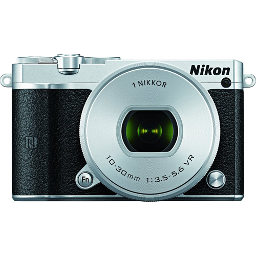 Nikon 1 J5 Mirrorless 20.8MP Digital Camera w/ 10-30mm Lens Silver Factory Refurbished