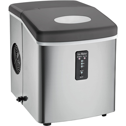 Frigidaire ICE103 Counter Top Ice Maker with Over-Sized Ice Bucket, Stainless Steel