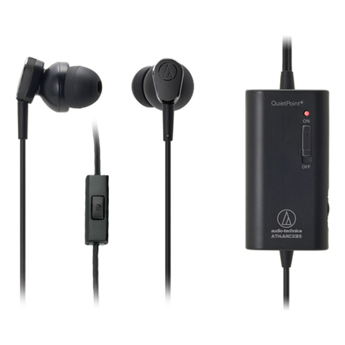 Audio-Technica ATH-ANC33iS QueitPoint Active Noise-Cancelling In-Ear Headphones