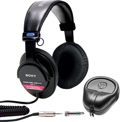 Sony Studio Monitor Headphones with CCAW Voice Coil w/ HardBody Headphone Case