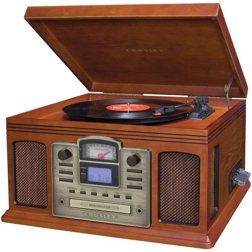 Crosley Director CD Recorder with Cassette And Record Player CR2405C Paprika